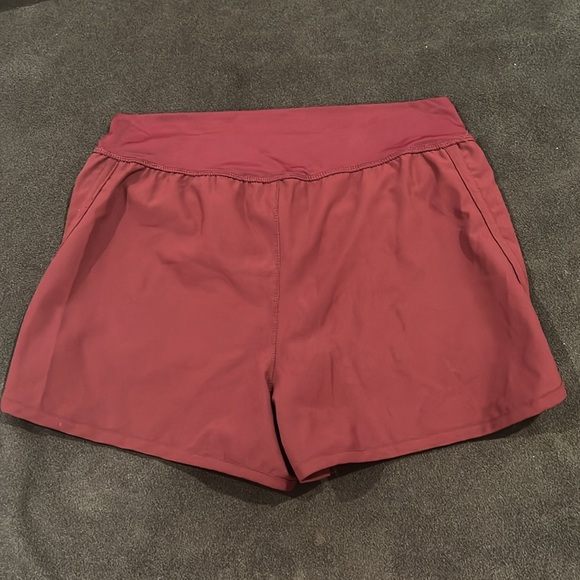 High waisted GBgirls athletic maroon shorts size small shorts - Picture 2 of 3